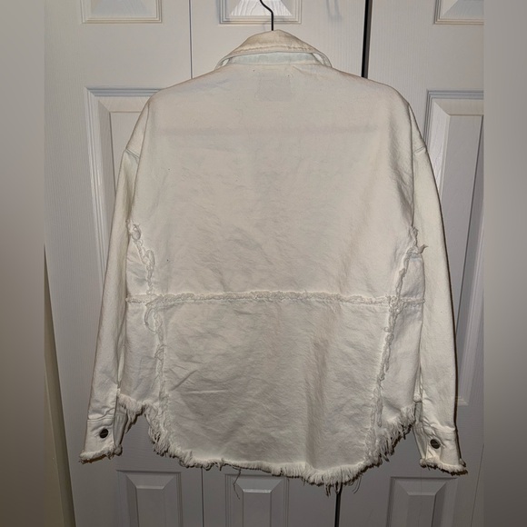 AllSaints Hettie Frayed Hem Denim Jacket - Picture 4 of 4